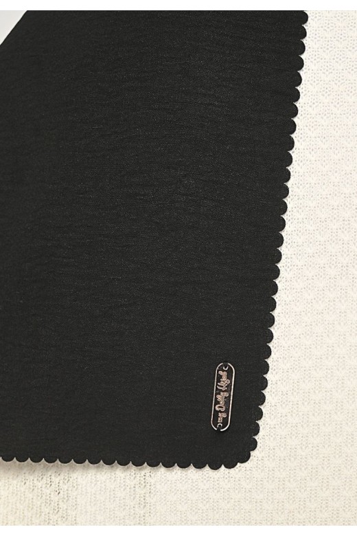 Pasmina Saina Lasercut Black